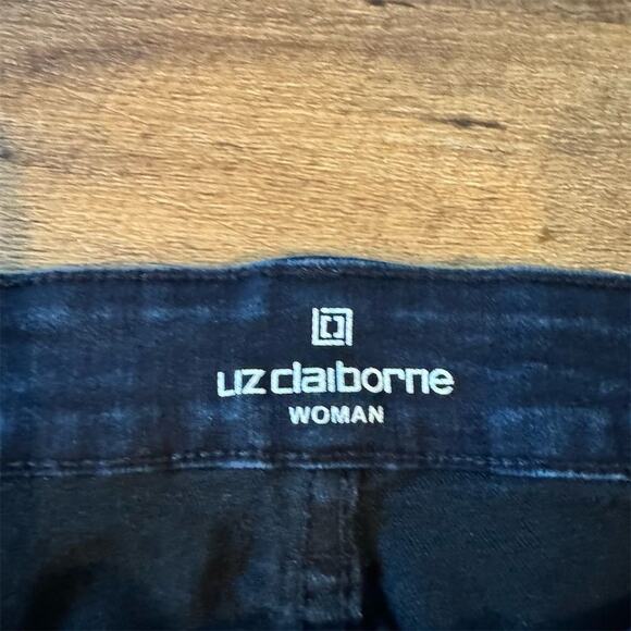 Liz Claiborne Plus Size 22W Blue Bootcut Dark Wash Jeans Western Horsegirl READ - Picture 6 of 11